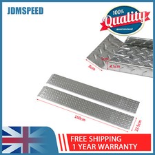 2×HEAVY DUTY Non-Slip Loading Ramps Galvanized Steel Fit Trailers Vans Motorbike