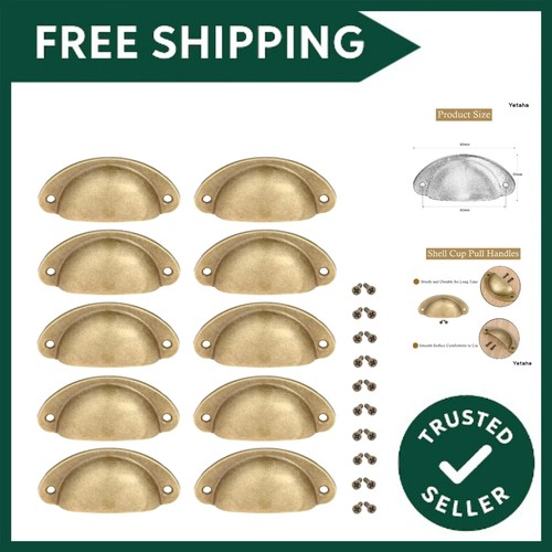 10pcs polished brass cup - brass,