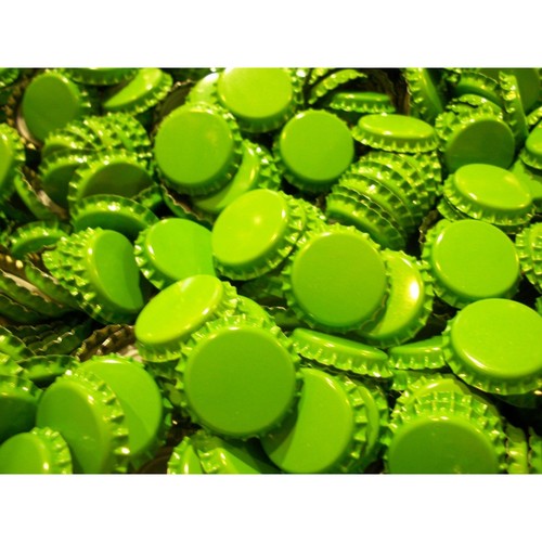 Green crown caps - caps, beer