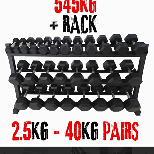 York pro hex 545kg dumbbell - pro,