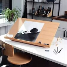 Adjustable Wooden Artist & Craft Workstation Drawing Board Table Easel Desk