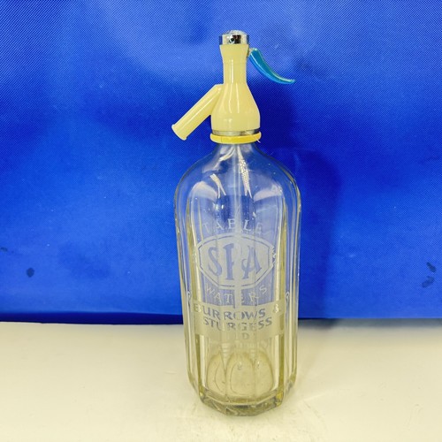 Soda syphon etched - soda,