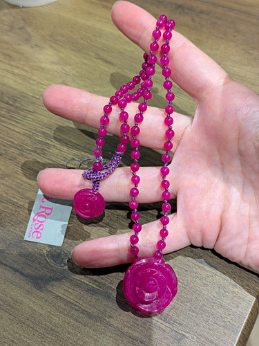 Lola rose pink beaded - rose,