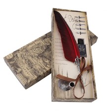 Red English Calligraphy