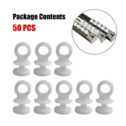50xplastic curtain track hooks - curtain,