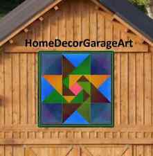 Barn Quilt Art Sign, Triangle