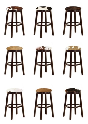 Bar stool authentic - authentic, cowhide
