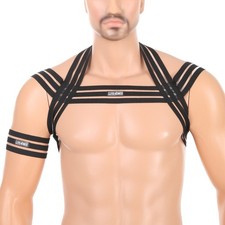 Mens Chest Harness Sexy Muscle
