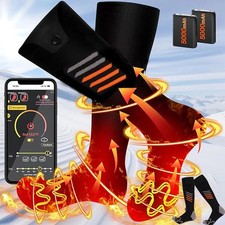 Electric Heated Socks Rechargeable 5000mAh Battery Men Women Winter Foot Warmer