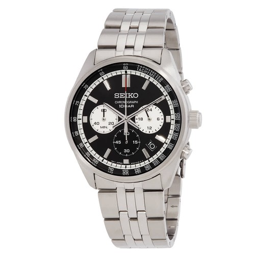 Seiko chronograph quartz black - quartz,