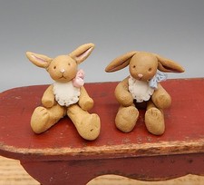OOAK Louisa Padilla Sculpted Baby Bunny Rabbit Dolls Dollhouse Miniature 1:48
