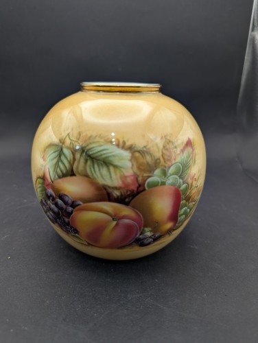 Aynsley orchard gold vase - orchard,
