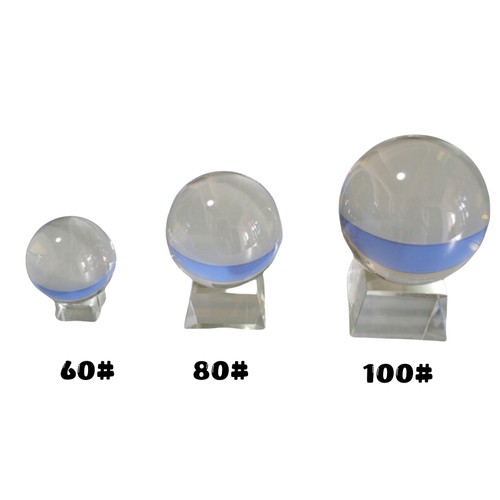 Clear crystal ball glass - crystal, lens