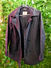 Aigle black trench coat