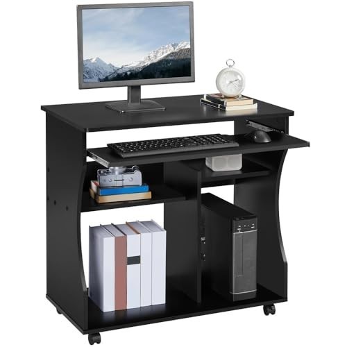 Wood rolling computer - rolling, desk