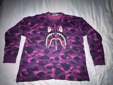 Bape Purple Shark Long Sleeve