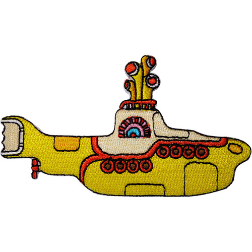 Yellow submarine patch iron - submarine,