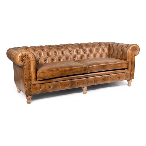 Genuine real brown tan leather - tan,