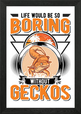 Leopard Gecko Gift Framed Wall