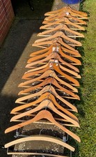 VINTAGE SUIT WOODEN HANGERS X