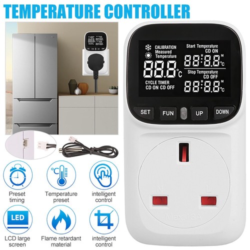 Digital thermostat plug - plug, socket