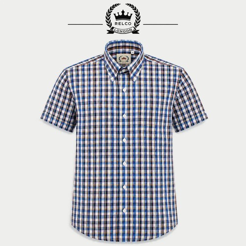 Relco check shirt short sleeve - check,