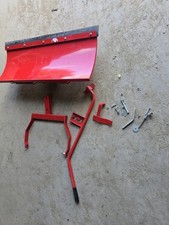 countax westwood ride on lawn mower snow plough dozer red with handle