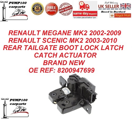 Boot lock for renault - boot, megane