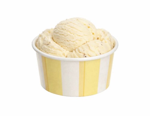 6oz ice cream cups yellow - cream,
