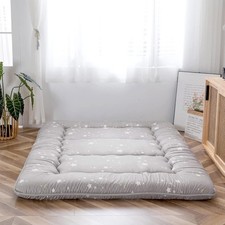 Japanese Floor Mattress Futon Double Tatami Sleeping Pad Foldable Soft Bed