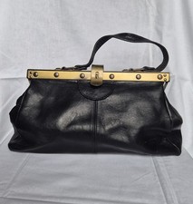 Vintage Black Soft Leather
