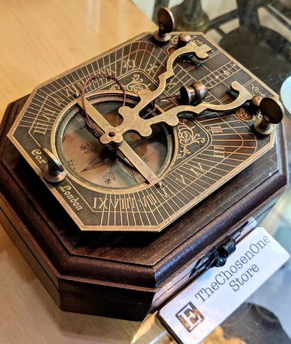Brass antique styled - styled, sundial