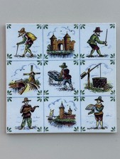 Vtg Delft Tile Holland