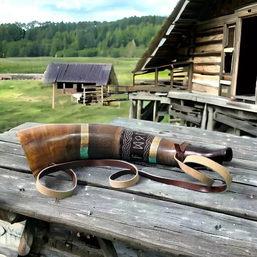 Viking war horn battle - war,