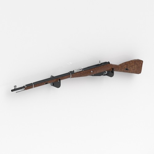 Wall mount rifle - brackets, /