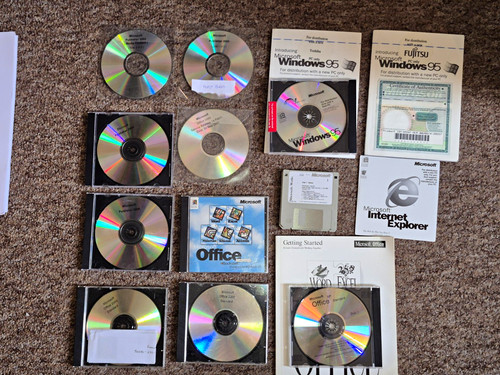 Vintage microsoft software lot - vintage,