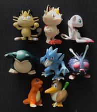 8 X Pokemon Figure Bundle Charmander Mew Meowth TOMY Topps Snorlax Slider 1999