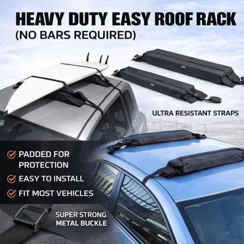 Car padded roof bars - padded,