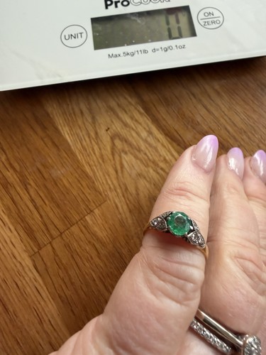 Vintage emerald and diamond - vintage,