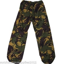 British Army Goretex Trousers Cadet Boys Size Issued Waterproof Surplus DPM Camo