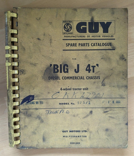 Guy spare parts catalogue - guy,