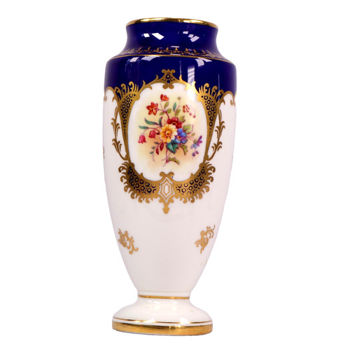 Coalport flowers vase hand - coalport,