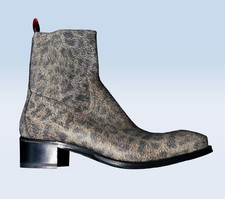 Jeffery-West Italian MAINLINE Lynott 'LIBERTY' Leopard zip Boot RRP £495