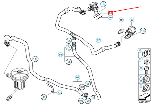 Bmw e60 egr valve exhaust - valve,