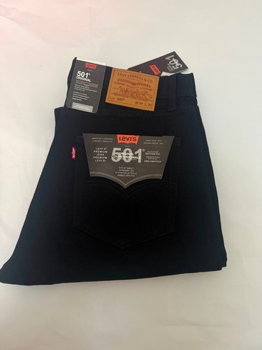 Levi 501 black denim - denim, jeans