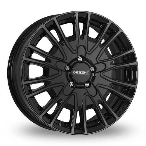 Black alloy wheels - wheels, fiat