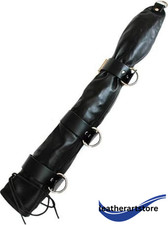 Bondage Leather Harness Arm Binder Shoulder Restraint Gloves Straight BDSM UK