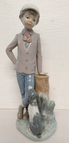 Nao lladro boy with dog - nao,