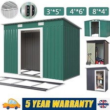 Metal Garden Shed 6 X 4, 8 X 4, 8 X 6, 10 X 8 Garden Storage WITH FREE BASE