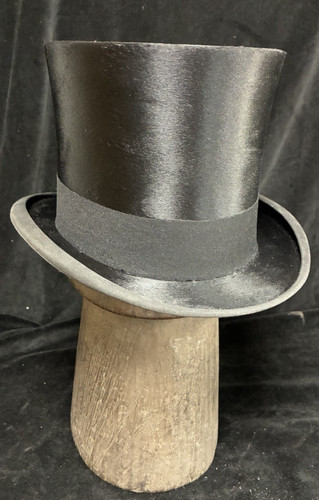 Vintage silk top hat small - vintage, 6